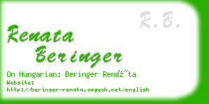 renata beringer business card